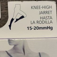 Sigvaris Size A Sheer KNEE HIGH Compression Stockings 15-20mmHg Charcoal Gray