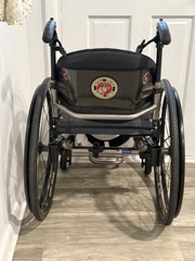 TiLite Manual Wheelchair 4-Wheel Gray Frame Black Seat w/ Spinergy Wheels