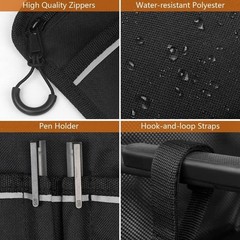 Wheelchair Side Bag, Armrest Accessories Storage with Reflective Stripe and C…