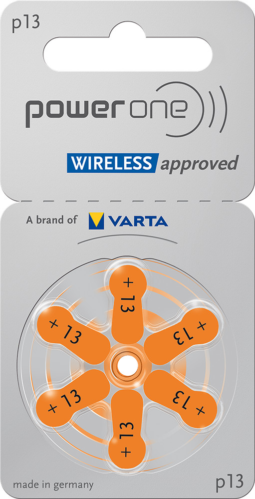 18 x Varta Power One Hearing Aid Batteries P13 PowerOne PR48 3 Blisters