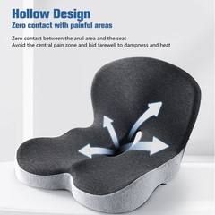 Trucker Seat Cushion for Long Sitting Memory Foam Seat Chair Cushion Office Car