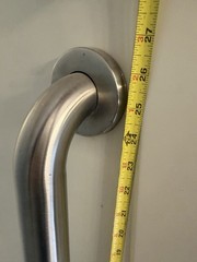 Shower 25 in. Bar Smooth Grip Brushed Nickel Holds Up To 400 lb Excellent