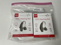 (2) Authentic RCA OTC Hearing Aids RSH05GY Gray Left / Right