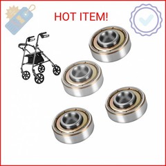4 pcs Walker Wheel Bearing, Wheelchair Bearings, Universal Wheel Bearings for Wh
