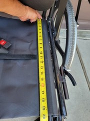 MINT UPGRADED- QUICKIE QXI folding WHEELCHAIR 18″ X 20″ Used 18″x20″ Transit