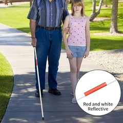 Folding Blind Cane Walking Stick for Visually Impaired Non Slip Lightweight