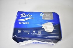 Lot of 2 Rely Maximum Absorbency Medium Size Briefs 16/Pack 32″ To 44″