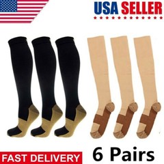 Unisex Compression Socks Knee High 30-40 mmHG Stockings Support Protective Gear