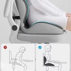 Memory Foam Coccyx Seat Cushion Ergonomic Chair Pad for Office Car Home