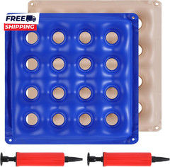 2-Pack Inflatable Seat Cushions Pressure Relief Waffle Cushion Ideal