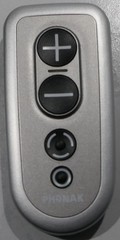 Phonak PilotOne Hearing Aid Remote Control Silver Black w/ Case | IN BOX