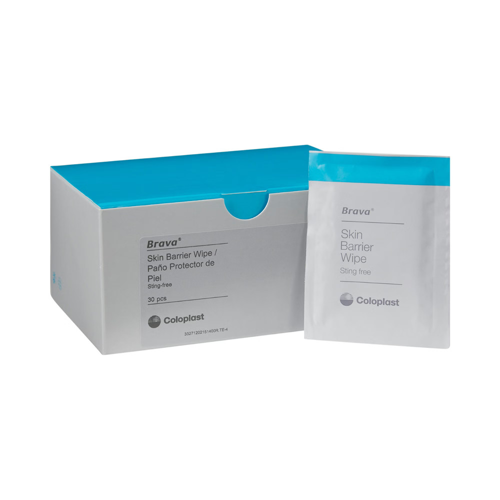 30 pcs Coloplast Brava Skin Barrier Wipes – 2-3/4 X 4 Inch – OUC Medical