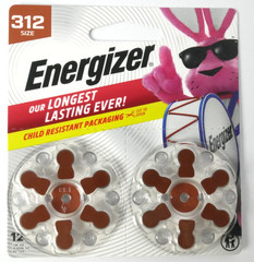 *120 Count* Lot of 10 12-packs ENERGIZER 312 1.45V Hearing Aid Battery Exp 12/29