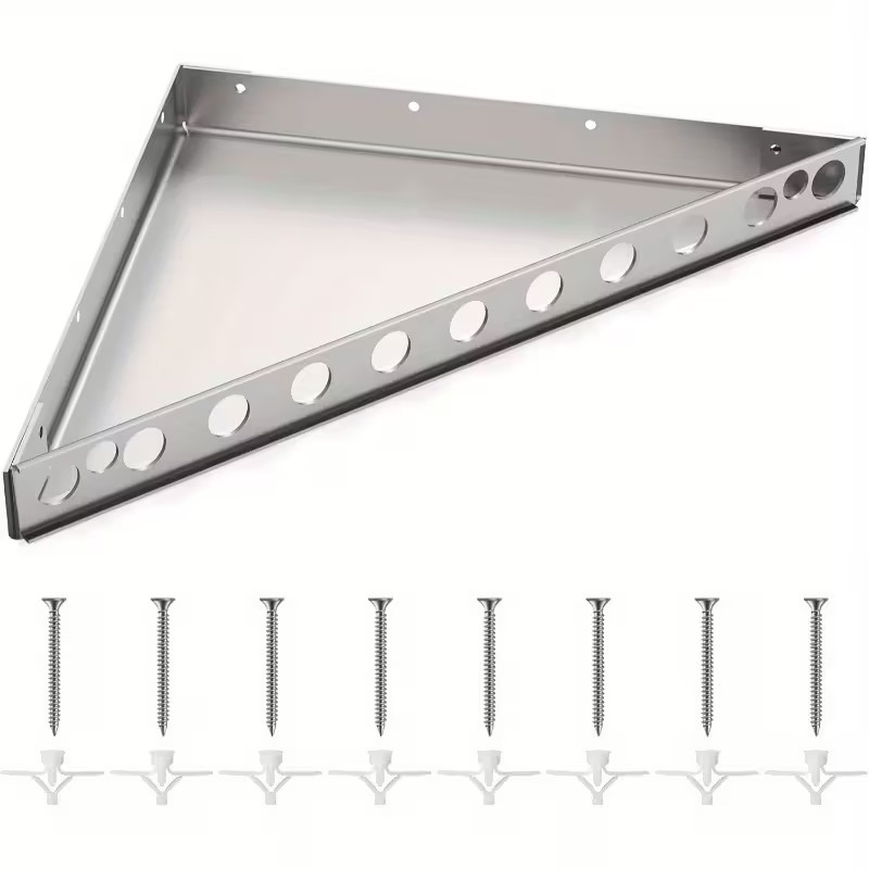 Floating Corner Shower Bench Kit – 17″x17″x24″ – Customizable Corner Seating
