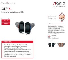 Brand new S igni a Silk 2X Instant-Fit CIC Digital Invisible Hearing Device