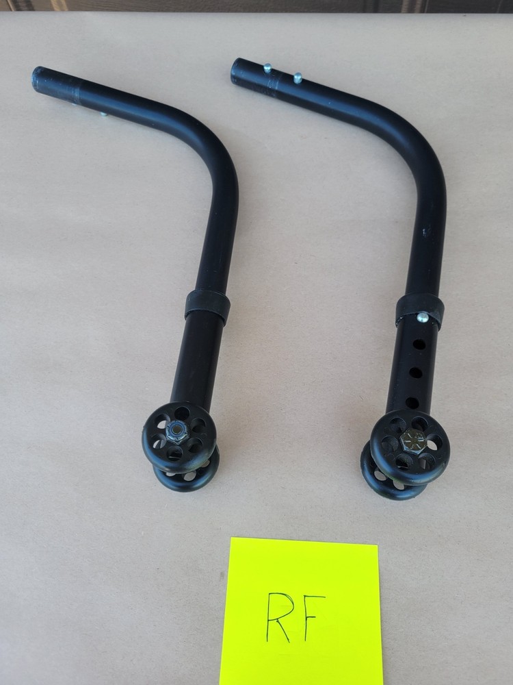 Quickie Wheelchair ANTI TIP TIPPERS WHEELS Wheelie Bars Parts Used Qxi 2 Nitrum