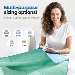 Washable Underpads 34″ X 36″ Pack of 4 Waterproof Reusable Heavy Absorb Bed Pads