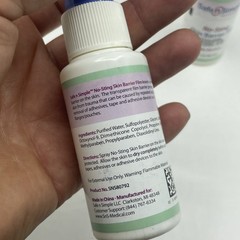 2 – 2oz Safe n Simple No-Sting Skin Barrier Film No Alcohol Bottle Exp 12/2027