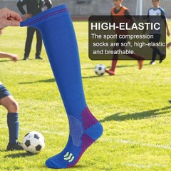 Compression 15-20mmHg Graduated Support Socks Sport Calf Cushioned Socks M/L/XL