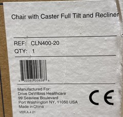 Rose Comfort Max Full Tilt and Recline Chair with Casters CLN400-20 New