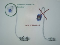New Hearing Aid Receiver-Version 1.0-Fits Some Early Model BTE Hearing Aids