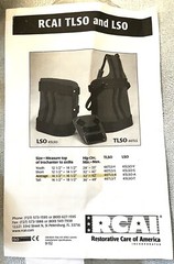 RCAI TLSO : Thoracic Lumbar Sacral Orthosis Model 46-TLSA – Size AVERAGE