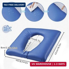 Padded Toilet Seat Riser Adds 3.15 Cotton Core, Waterproof PU Leather Cushion fo
