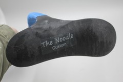 Kinetic Research THE NOODLE Custom Foot Brace Right Blue Black Hard Shell NICE