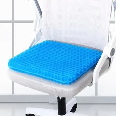 Gel Seat Cushion Set for Long Sitting Double Thick Office Desk Home Wheelchair