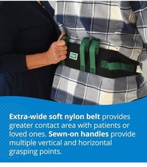 Posey 6537Q Transfer Belt, Gait Belt 55″ Green & Black