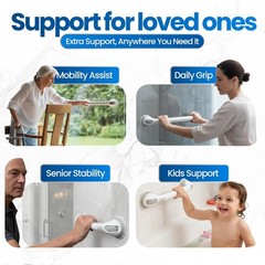 Changing Lifestyles Suction Cup Grab Bars for Bathtubs & Showers; Safety