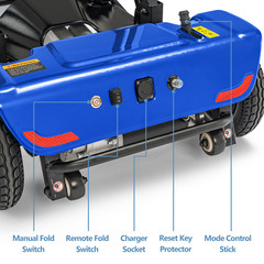 4 Wheel Folding Mobility Scooter Power Wheel Chairs Electric Device For Seniors