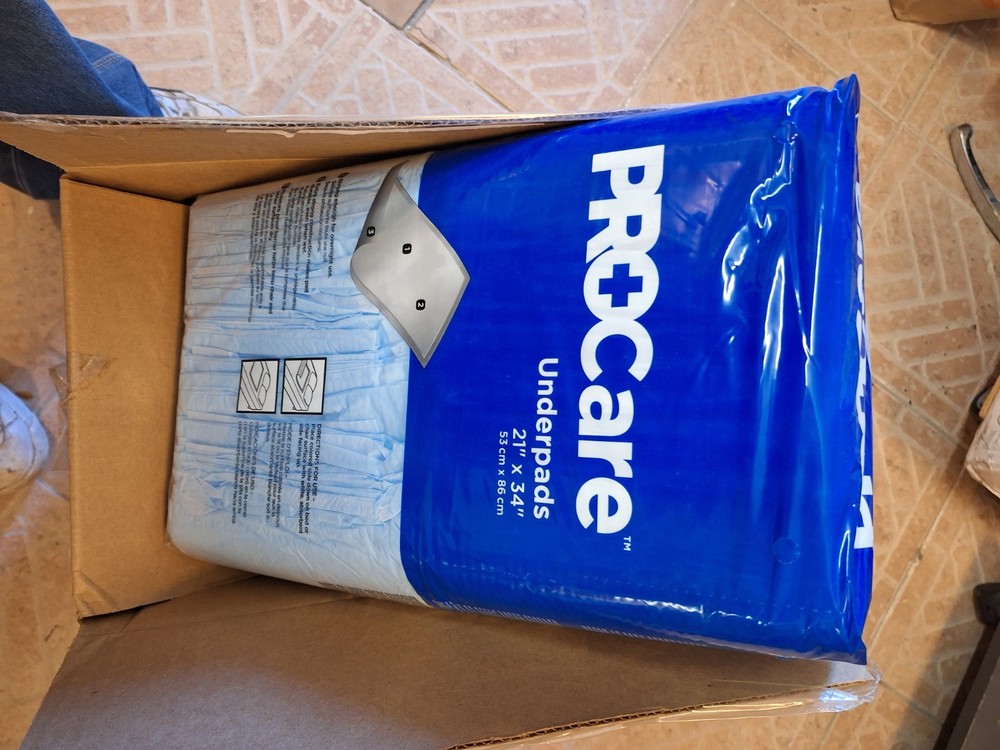 Procare Underpads 21″ X 34″ Moisture-Proof 50pack