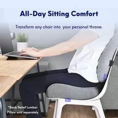 Cushion Lab Patented Pressure Relief Seat 18 W x 15.5 L x 4 H inches, Black