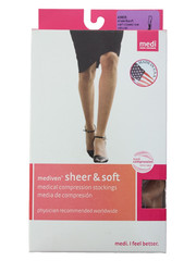 Mediven Sheer & Soft COMFORT CALF HIGH 30-40 Compression CT SOCKS – NATURAL – V