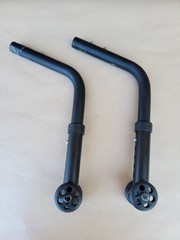 Quickie Wheelchair ANTI TIP TIPPERS WHEELS Wheelie Bars Parts Used Qxi 2 Nitrum
