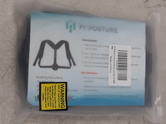 FY Posture Corrector Brace Adjustable Back Support for Men & Women Black Unisex