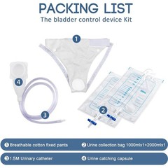 Reusable Silicone External Urine Catheter Collector Bag Wearable Urinal Bag Aids