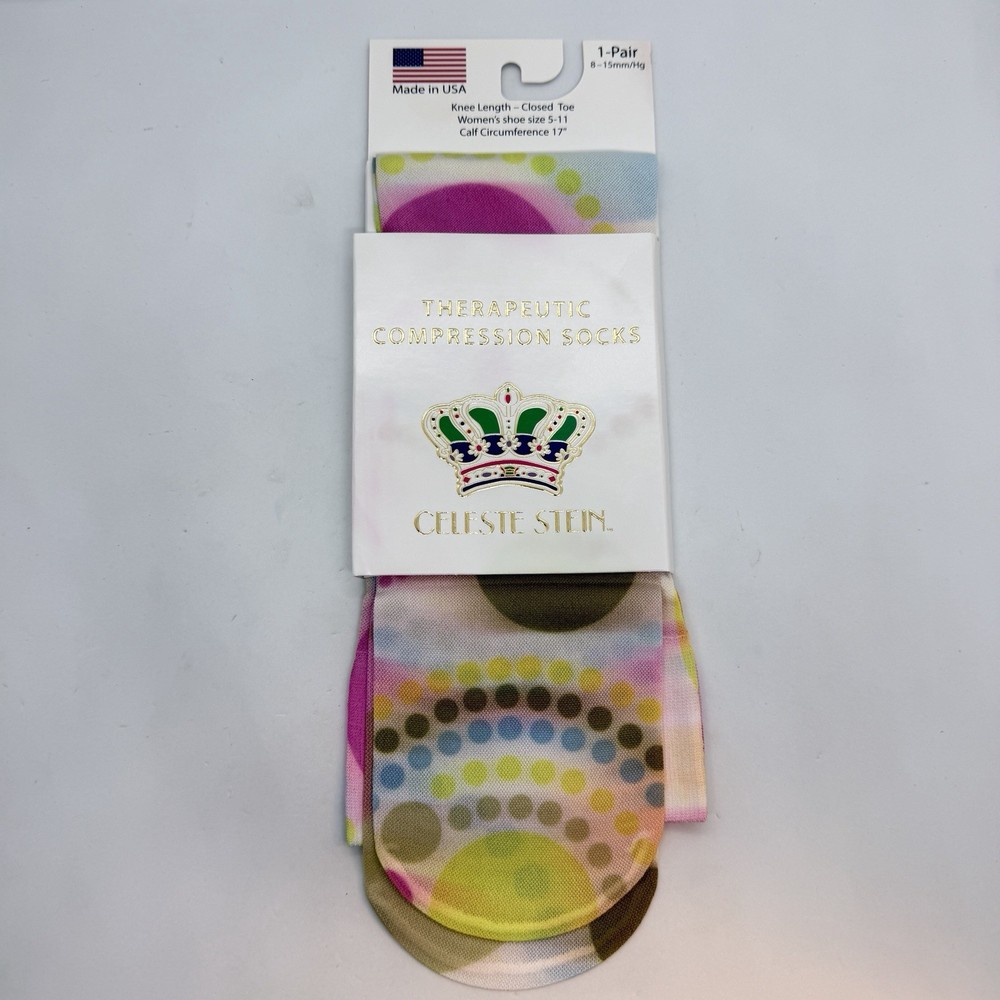 Celeste Stein Therapeutic Compressions Knee Length Women’s Socks Size 5-11