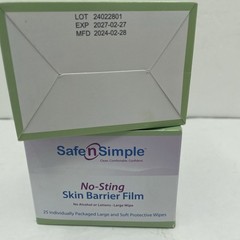 50 SAFE N SIMPLE SNS00807 No sting Skin Barrier Film Exp. 02/2026-27