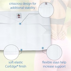 Core Products Dual Pull CrissCross Lumbosacral Flexible Belt Support Compression