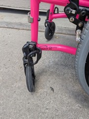 Quickie 2 Lite 14″ x 18″ Manual Folding Wheelchair – Pink