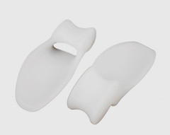 2X Silicone Gel Bunion Toe Protector Straightener Corrector Spreader Splint Pads