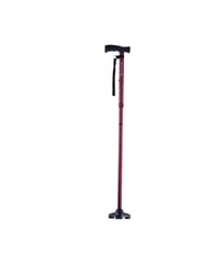 Drive Medical HurryCane Freedom Edition Foldable Cane with T Handle, Red (NEW)