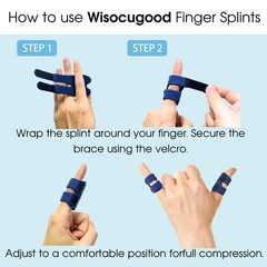 Wisocugood 5 Pcs Thumb Splint,Trigger Finger Splints,Finger Universal