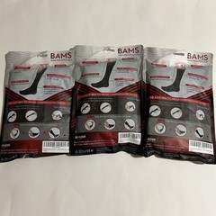 Lot Of 3 Bams Bamboo Plus Size Black Compression Long Socks (5XL) XXXXXL Unisex