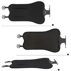 Gel Breathable Lumbar Support Cushion for Seat Back Chair Car Pillow Pain Relief