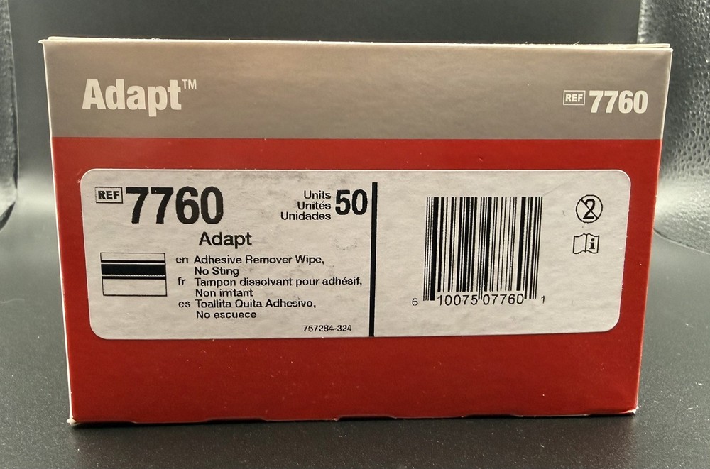 Hollister Adapt 7760 No Sting Adhesive Remover Wipes 50ct