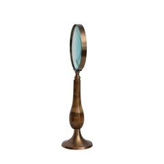 Creative Co-Op Vintage Brass And Bone Magnifying Glass Multicolor Df7472