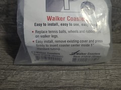 Rose Walker Coaster Glides Or Also Caps Pads Rubber Universal Color Gray NEW